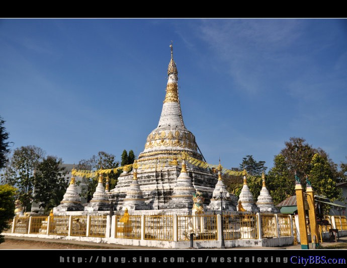 泰国北部清迈拜县寺庙