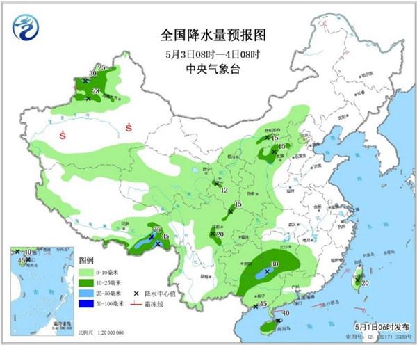 全国降水预报
