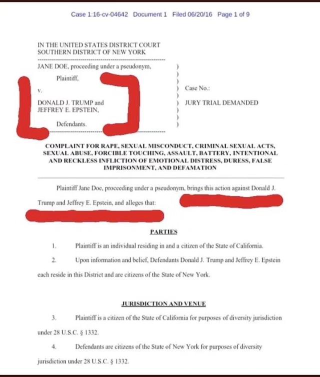 黑客惊爆特朗普性侵未成年人杀爱泼斯坦灭口