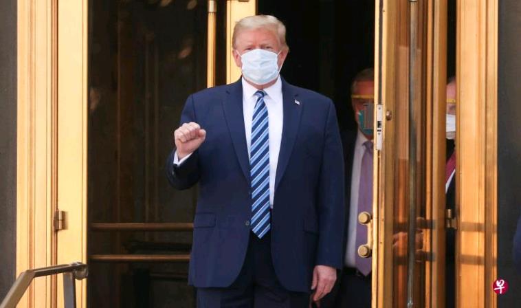 特朗普周一傍晚出院医生坦承他还没摆脱冠病