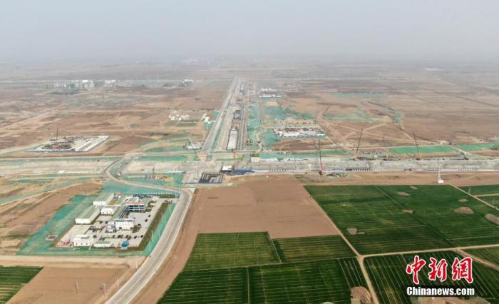 航拍雄安新区启动区建设现场