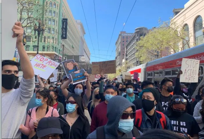 Man arrested for allegedly disrupting anti-Asian hate rally