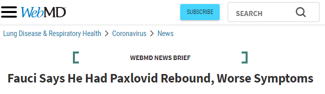 辉瑞公司的新冠特效药Paxlovid或对疫苗接种者失效