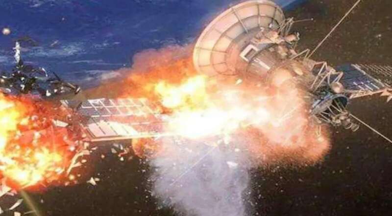 突围被高能粒子武器唉 Yeah摧毁的卫星模拟器