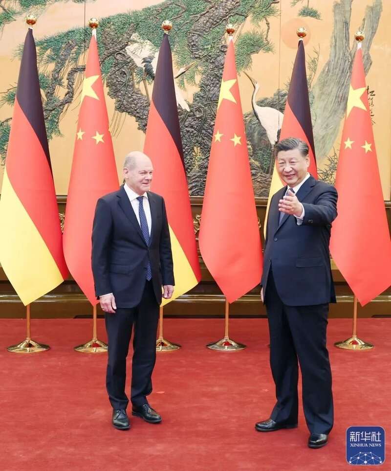德国总理朔尔茨访华