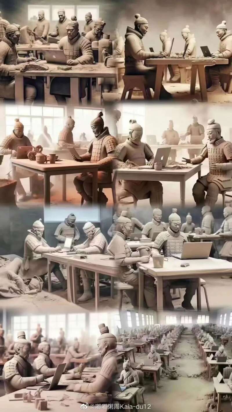 如果不幸昨晚没有关好门窗，那你将有幸见到秦俑发掘的最新成果，包含美工俑、代码俑、文案俑等全新兵种 ...