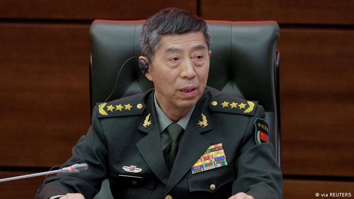 中国防长李尚福4月访问莫斯科时，曾与俄国防长对话