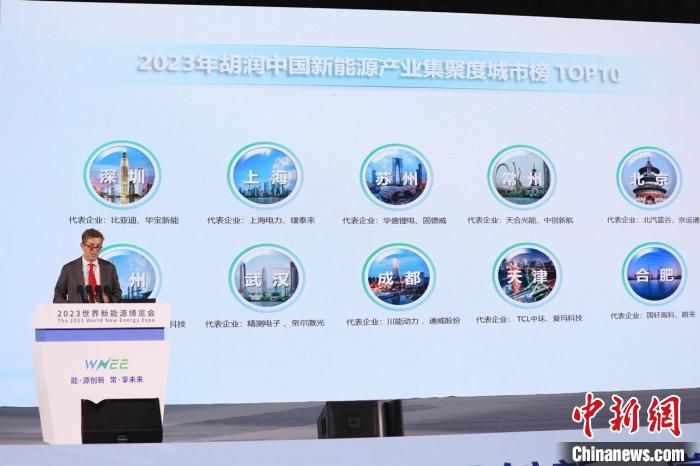 2023胡润中国新能源产城市榜发布
