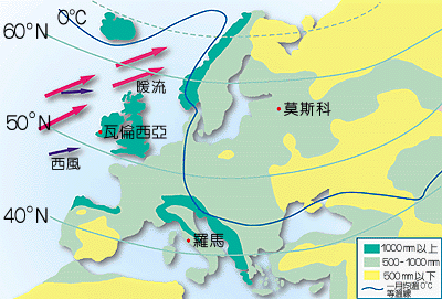 中国大多数城市的降水量，也远高于莫斯科年均降水量582毫米