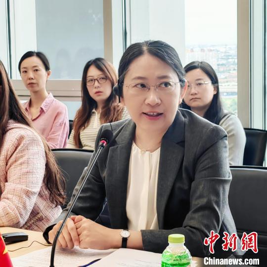 中国驻泰国大使馆参赞彭非在研讨会上发言