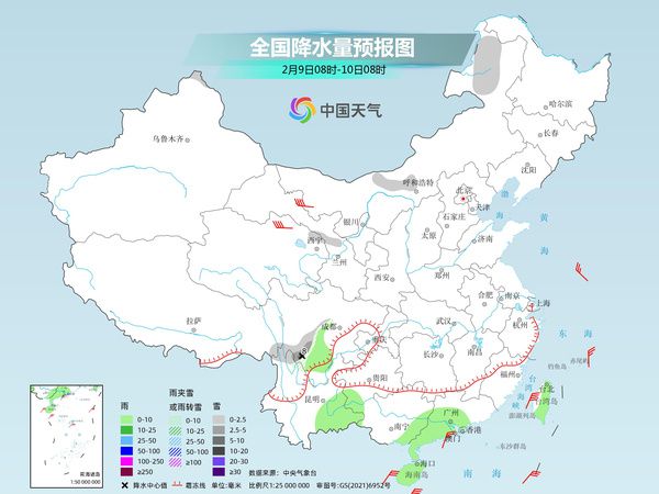 南方的雨雪天气将进入收尾阶段