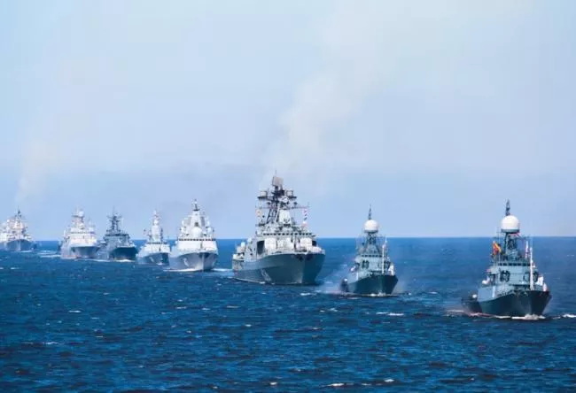 俄罗斯波罗的海舰队进行演习