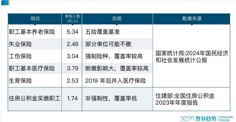 2024年国民经济和社会发展统计公报 社会保险数据
