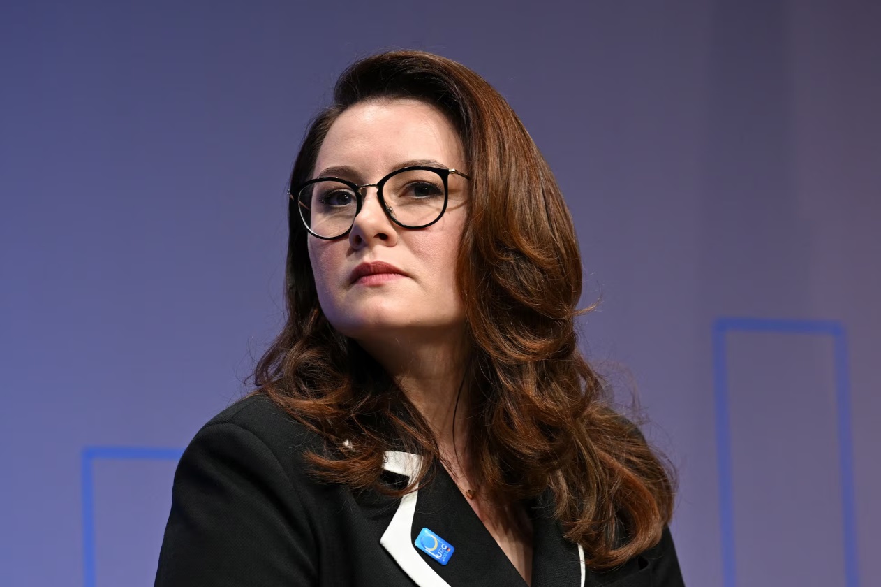 乌克兰第一副总理兼经济部长尤利娅·斯维里登科出席在德国柏林举行的 2024 年乌克兰重建会议重建论坛 ...