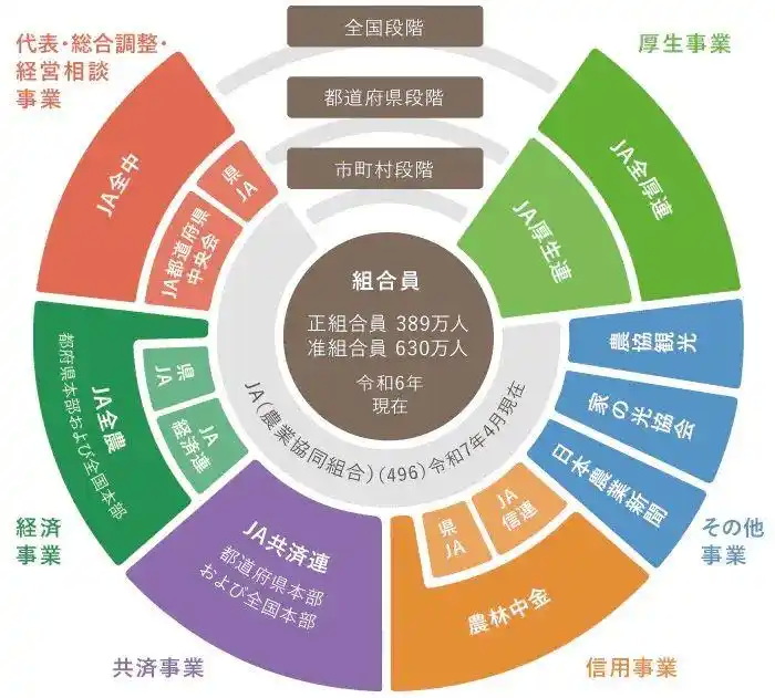 农协不仅从事农业，他们的触角甚至伸进了金融业